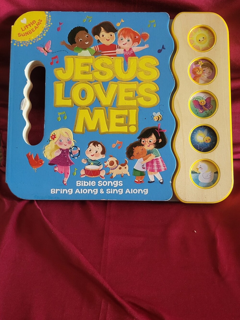 Jesus Loves Me Little Sunbeams Sound Book 5 Bible Songs Board Book Handle